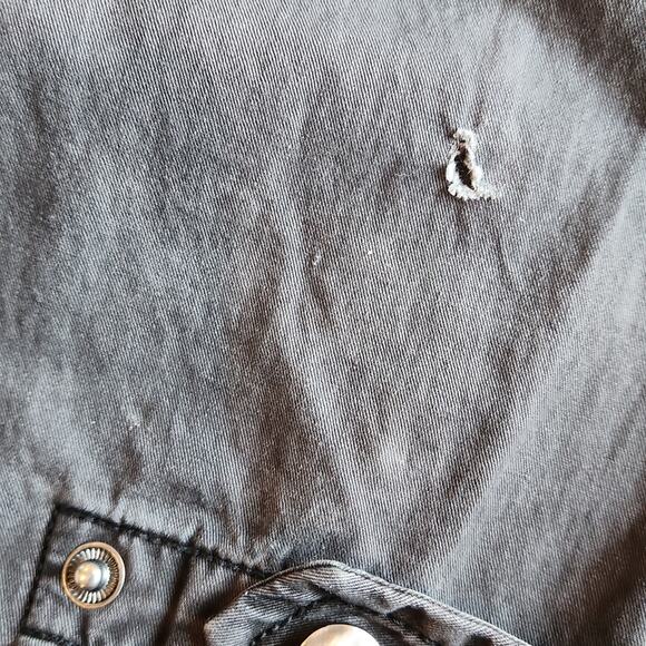 TALULA ARITZIA Charcoal Twill Utility Jacket XS - Picture 9 of 13